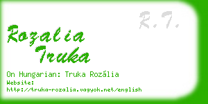 rozalia truka business card