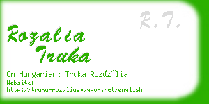 rozalia truka business card